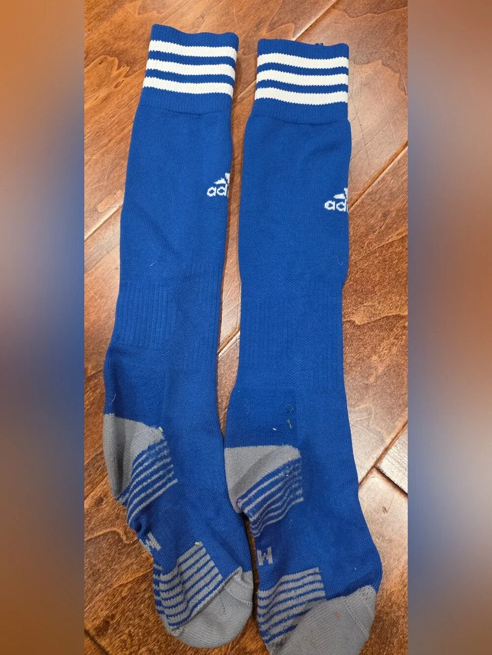 adidas Copa Zone Cushion 5 OTC Socks Blue White EUC Youth Small/Medium Set of 3